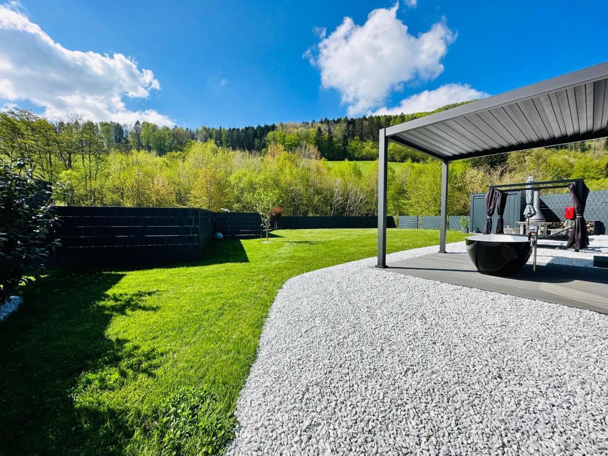 Voralpen Lodge - Ferienhaus Mit Gym & Wellnessbereich Traisen Exteriér fotografie