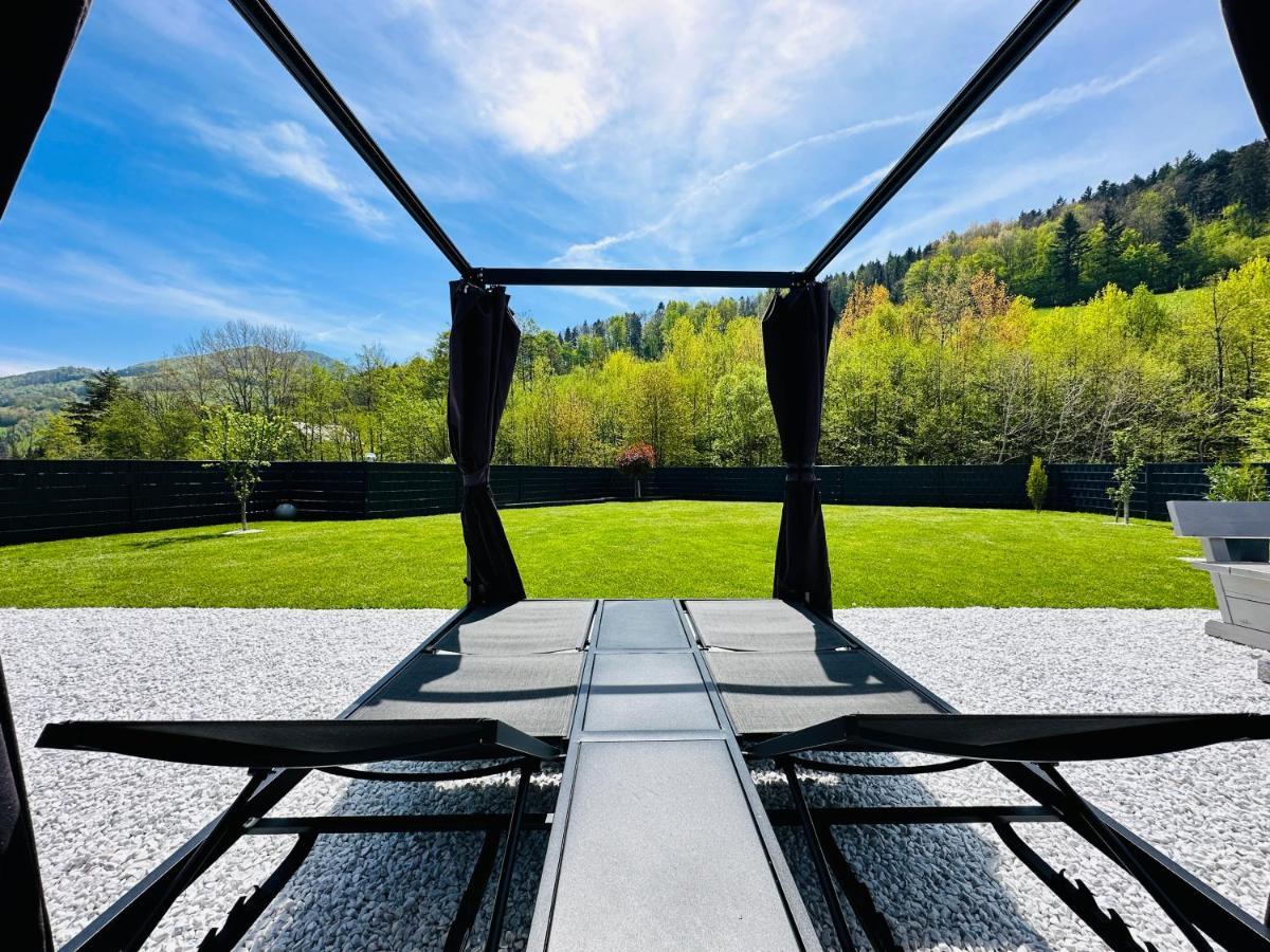 Voralpen Lodge - Ferienhaus Mit Gym & Wellnessbereich Traisen Exteriér fotografie